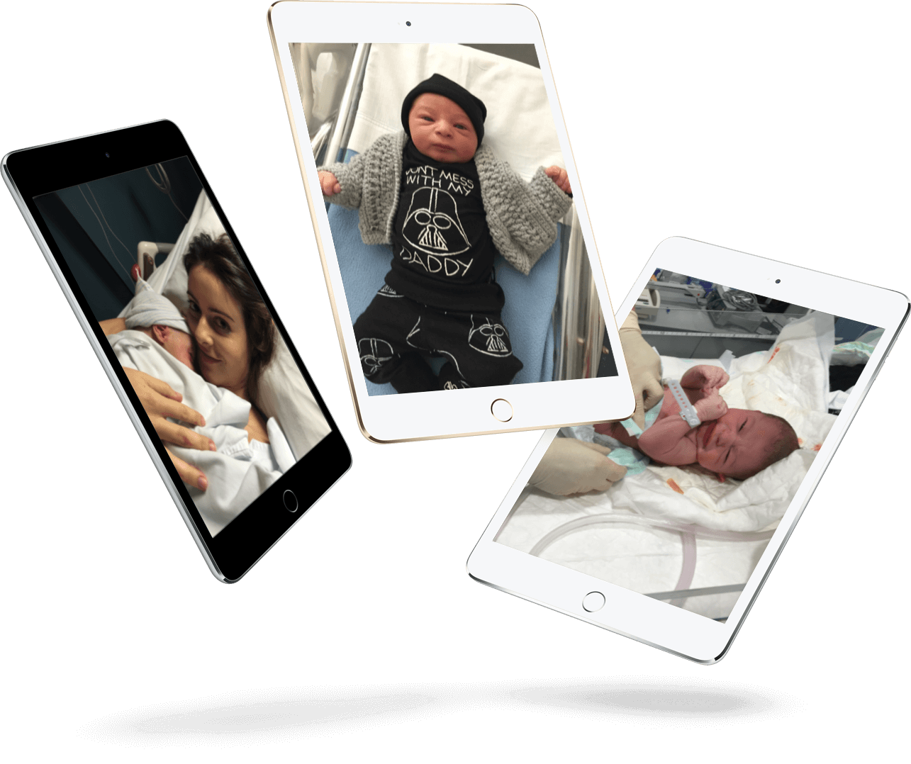 Hero 3 iPad Mini com fotos santiago